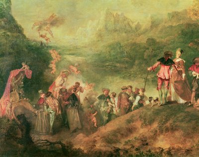 Einschiffung nach Kythera (Detail) von Jean Antoine Watteau